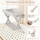 preview thumbnail 22 of 31, Gymax Baby Diaper Changing Table Folding Newborn Nursery Organizer