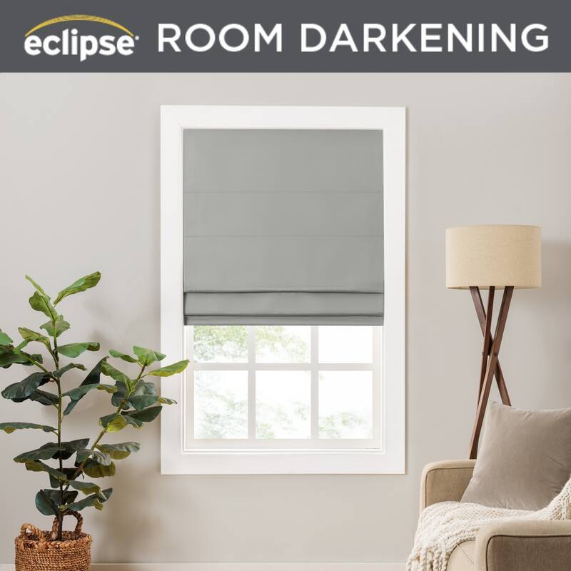 Eclipse Lane Cordless Roman Shades for Windows, Room Darkening