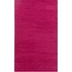 preview thumbnail 64 of 64, Hand Woven Yale Contemporary Solid Braided New Zealand Wool Area Rug Pink - 5' x 8'