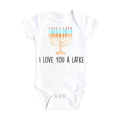 Hannukah Latke - Baby Boy Girl Clothes Infant Bodysuit Funny Cute Newborn