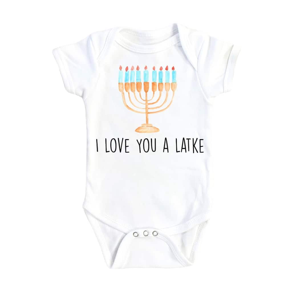 Hannukah Latke - Baby Boy Girl Clothes Infant Bodysuit Funny Cute Newborn