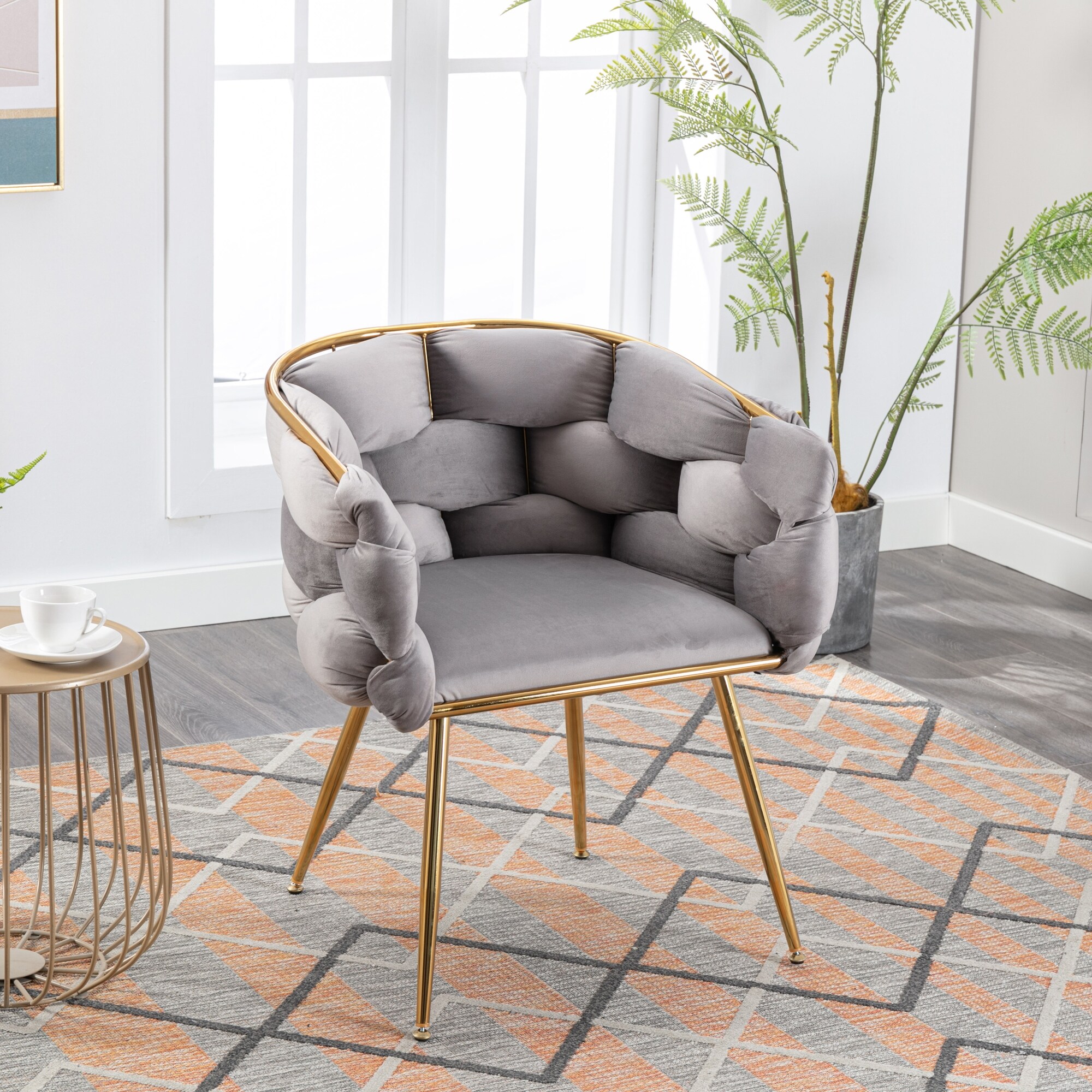 Deluxe Modern Minimalist Casual Velvet Single Sofa Chair Bed Bath Beyond 39618994