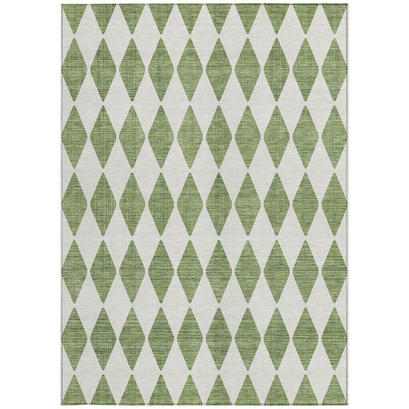 HomeRoots Geometric Transitional Rectangle Outdoor Rug
