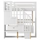 preview thumbnail 15 of 15, Full Size Loft Bed with Desk and Shelves,Two Drawers,Storage Staircase