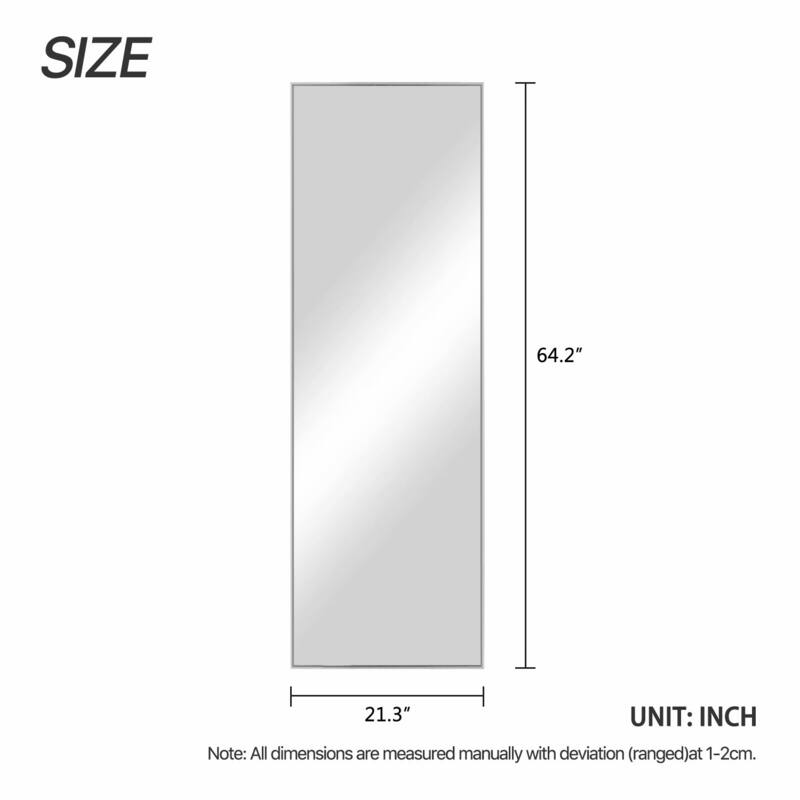 Modern Large Aluminum Alloy Full-Length Mirror With Standing