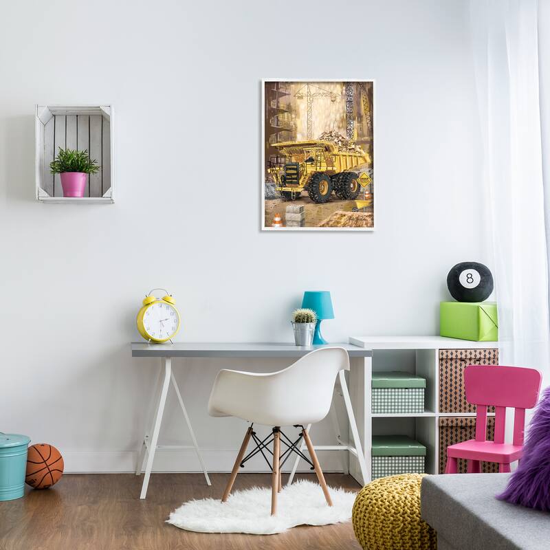 Stupell Under Construction Site Framed Giclee Art Design by Nidhi