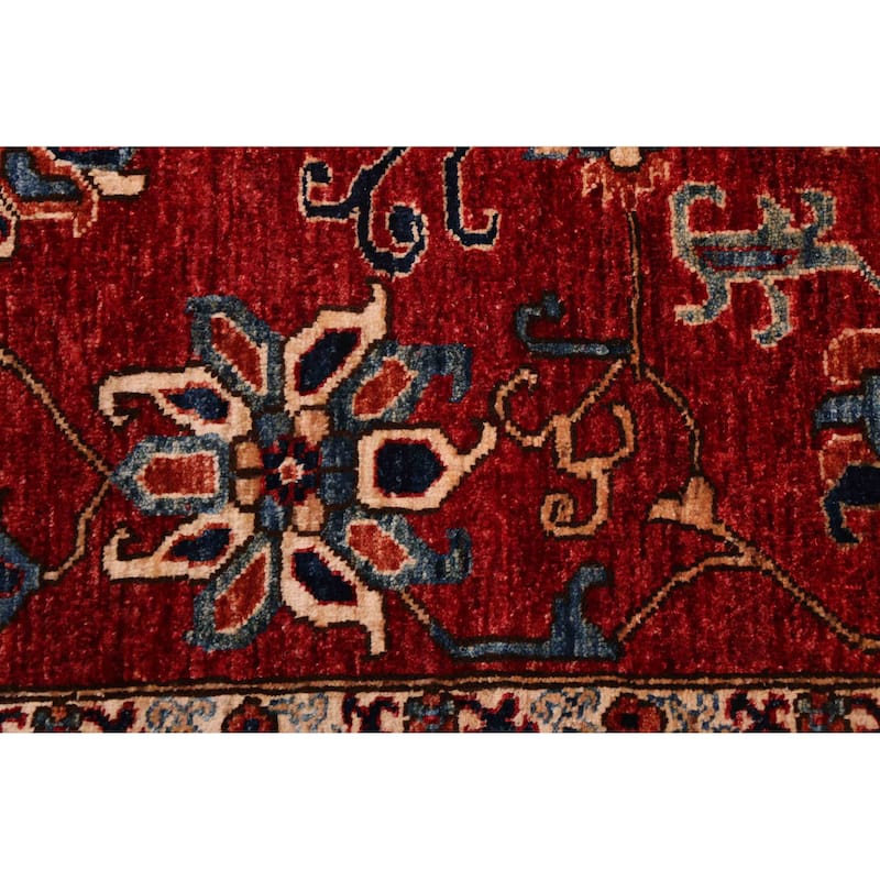 ECARPETGALLERY Hand-knotted Aryana Red Wool Rug - 5'7 x 7'7