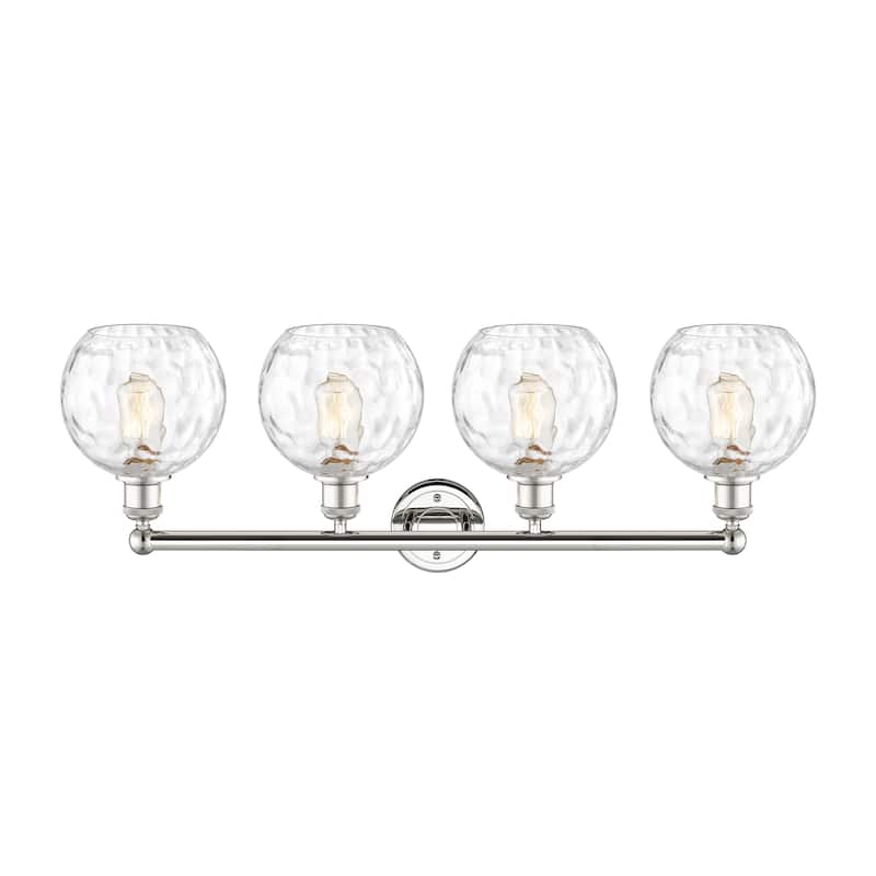 Innovations Lighting Athens Water Glass - 4 Light 35" Bath Vanity Light.