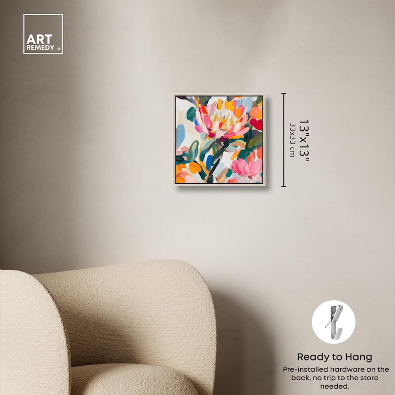 Lively Flora I Canvas by Art Remedy
