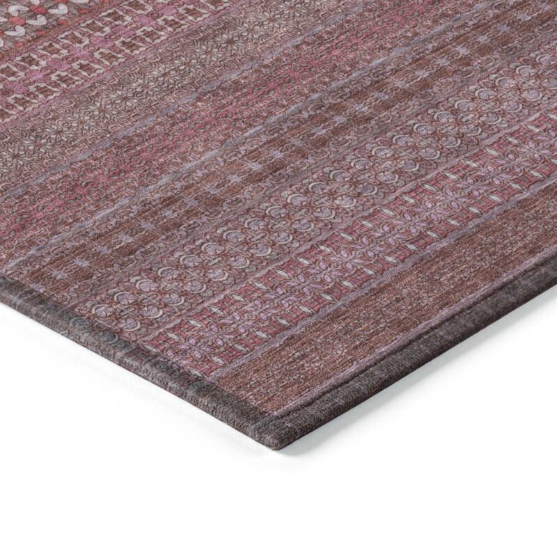 Alvaso Stripe Weather Resistant Blended Style Outdoor Rug