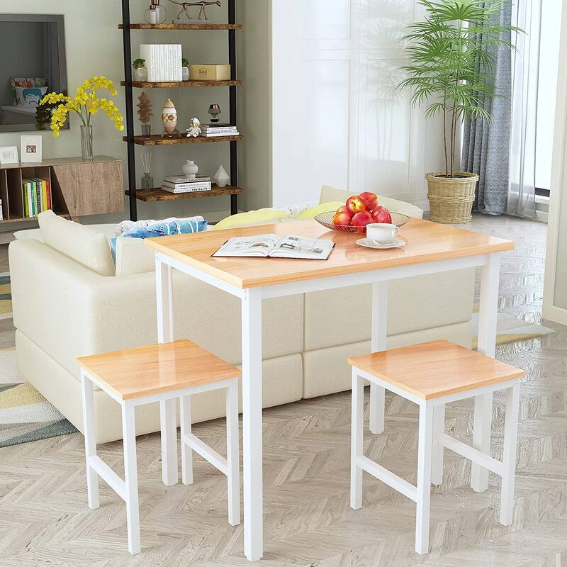 Small Dining Table Set for 2, Home Kitchen Furniture Perfect Choice, Compact and Durable, Easy Assembly