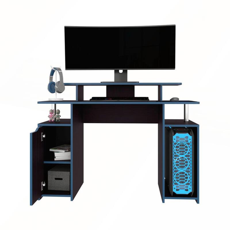 Ergonomic Desk with Ample Storage for Monitors and Accessories