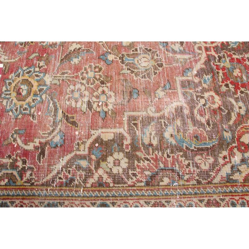 ECARPETGALLERY Hand-knotted Antalya Vintage Red Wool Rug - 7'6 x 11'3