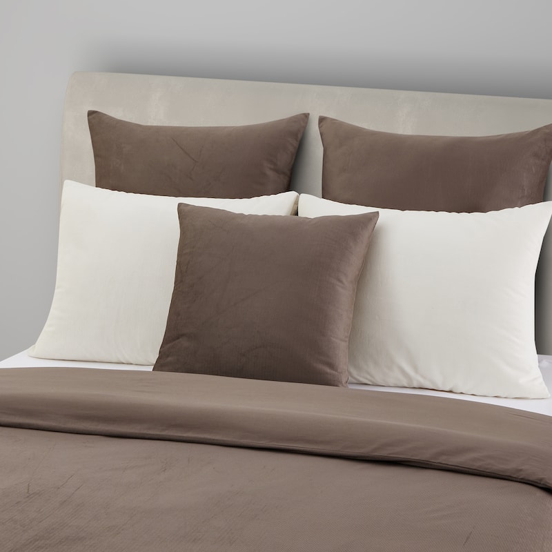 Valencia 20" Square Decorative Throw Pillow - Mocha