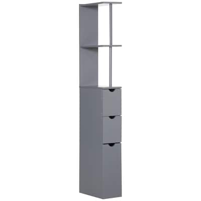 Homcom 54" Tall Bathroom Storage Cabinet