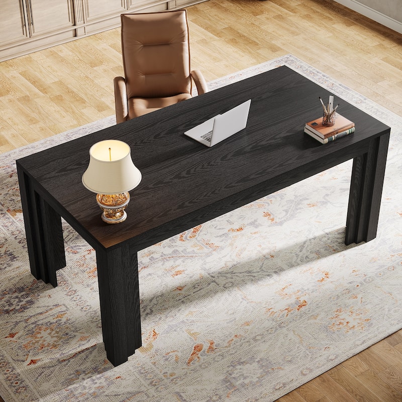 63-Inch Executive Desk, Large Home Office Computer Desk