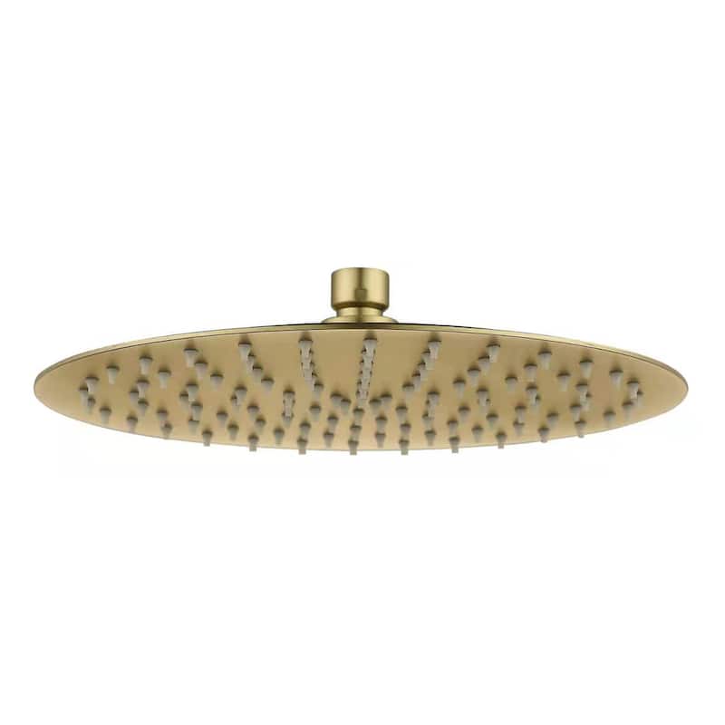 Rotatable 12'' High Pressure Rain Shower Head with Self-Cleaning and Aerating Technology