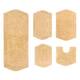 Home Weavers Waterford Collection 5 Piece Genuine Cotton Bath Rugs Set