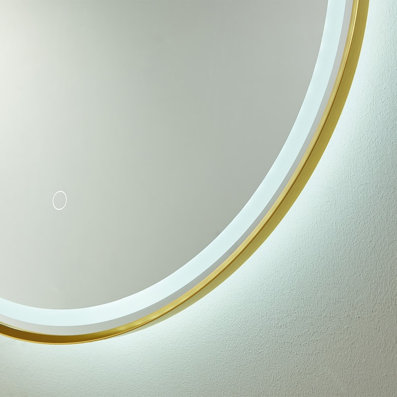 18'' Oval LED Lighted Accent Bathroom/Vanity Wall Mirror - 18