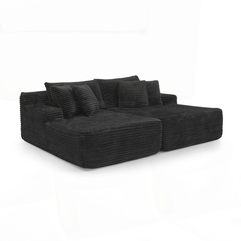 Two-seater Lazy Sofa Lounge Chair,Compressed Sofa No Assembly Required