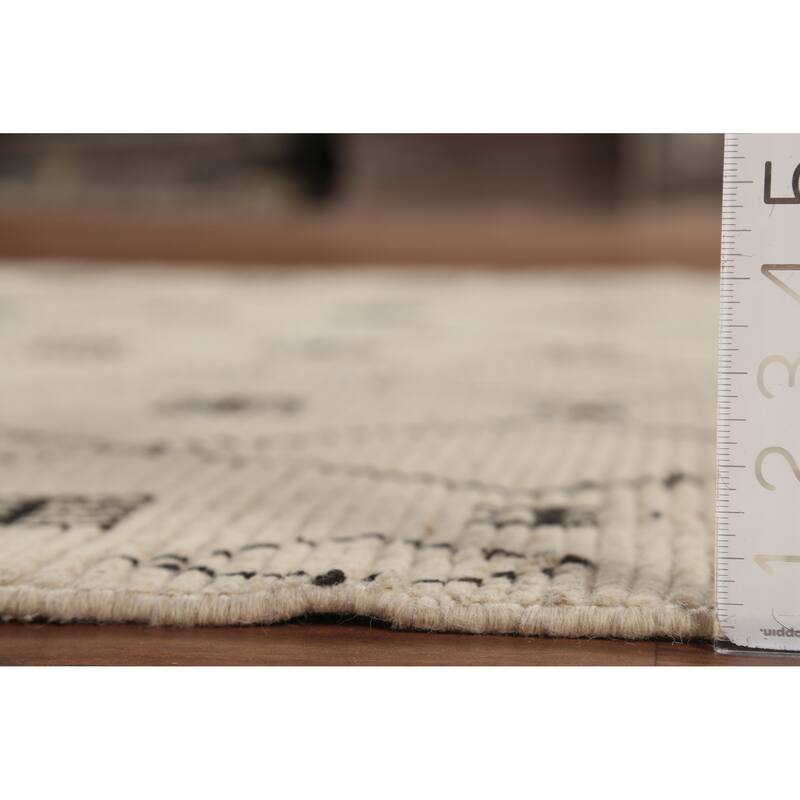 Trellis Geometric Moroccan Area Rug Handmade Wool Carpet - 5'1"x 8'7"