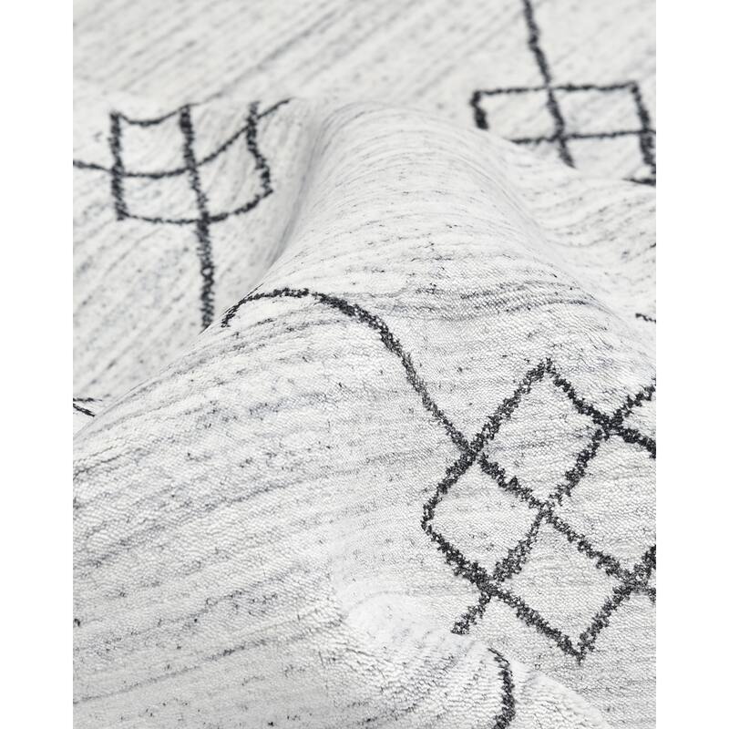 Overton Handmade Boho Geometric Area Rug