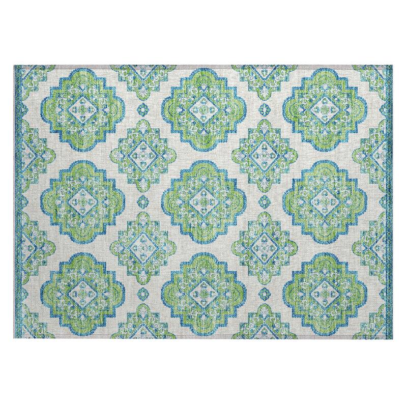 Machine Washable Indoor/ Outdoor Chantille Boho Moroccan Rug