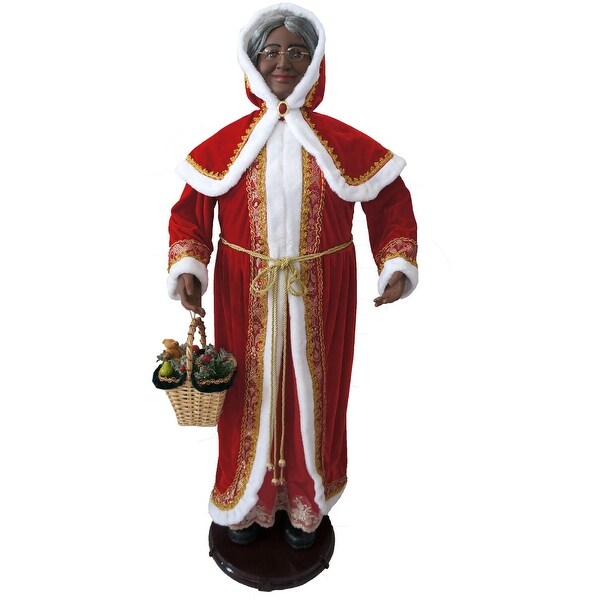 Fraser Hill Farm 58-In. African American Dancing Mrs. Claus w