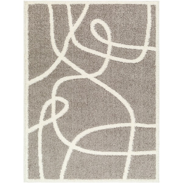slide 2 of 11, Livabliss Casual Rodos Abstract Area Rug Gray - 5'3" x 7'