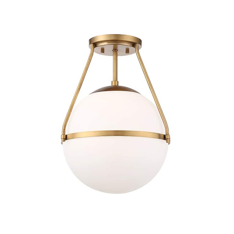 Meridian M60054 1-Light Semi-Flush Mount