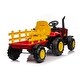 preview thumbnail 2 of 18, Kids 12V Electric Ride-On Tractor with Trailer, Music, and Parental Remote Control, Ages 3+