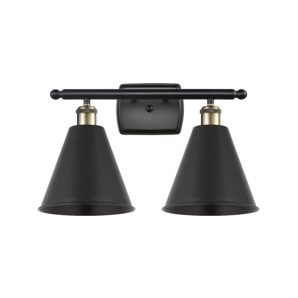 Innovations Lighting 516-2W-11-18 Cone Vanity Cone 2 Light 18" Wide