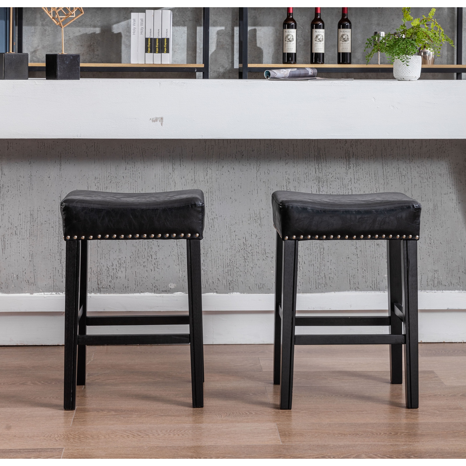 Farmhouse backless online counter stools