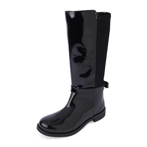 kids high black boots