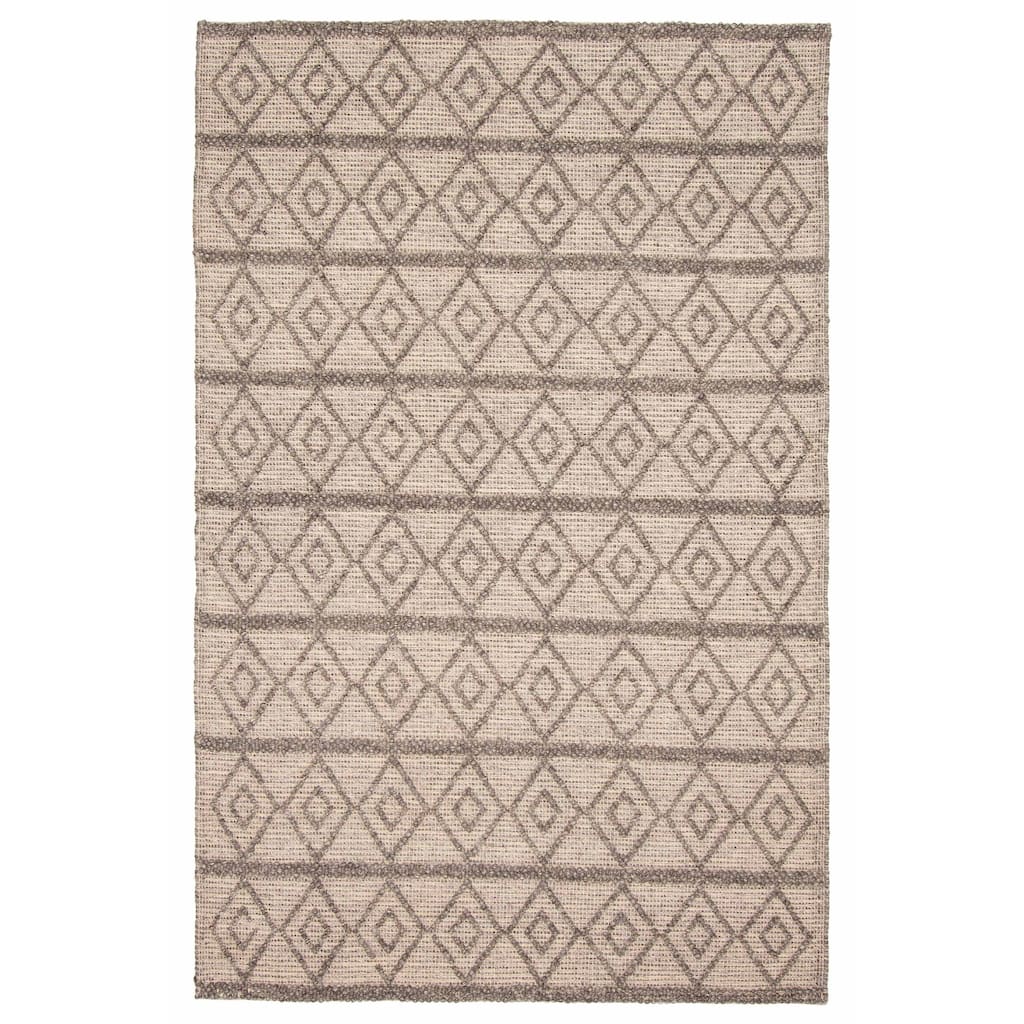 ECARPETGALLERY Braid weave Sienna Brown Wool Rug - 5'0 x 8'0