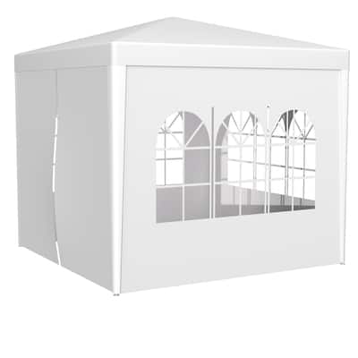 10x10FT Heavy Duty Party Tent,Wedding Canopy with 4 Removable Walls