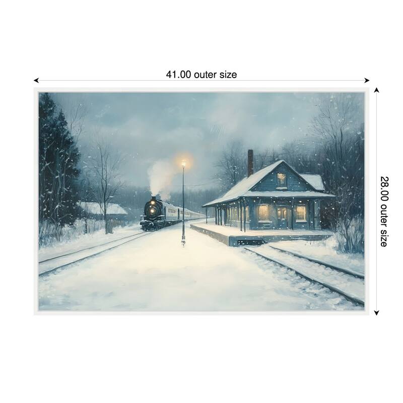 Landscape Painting by Tradelink inhouse artist Framed Canvas Wall Art Print - Sylvie White - 41 x 28 in