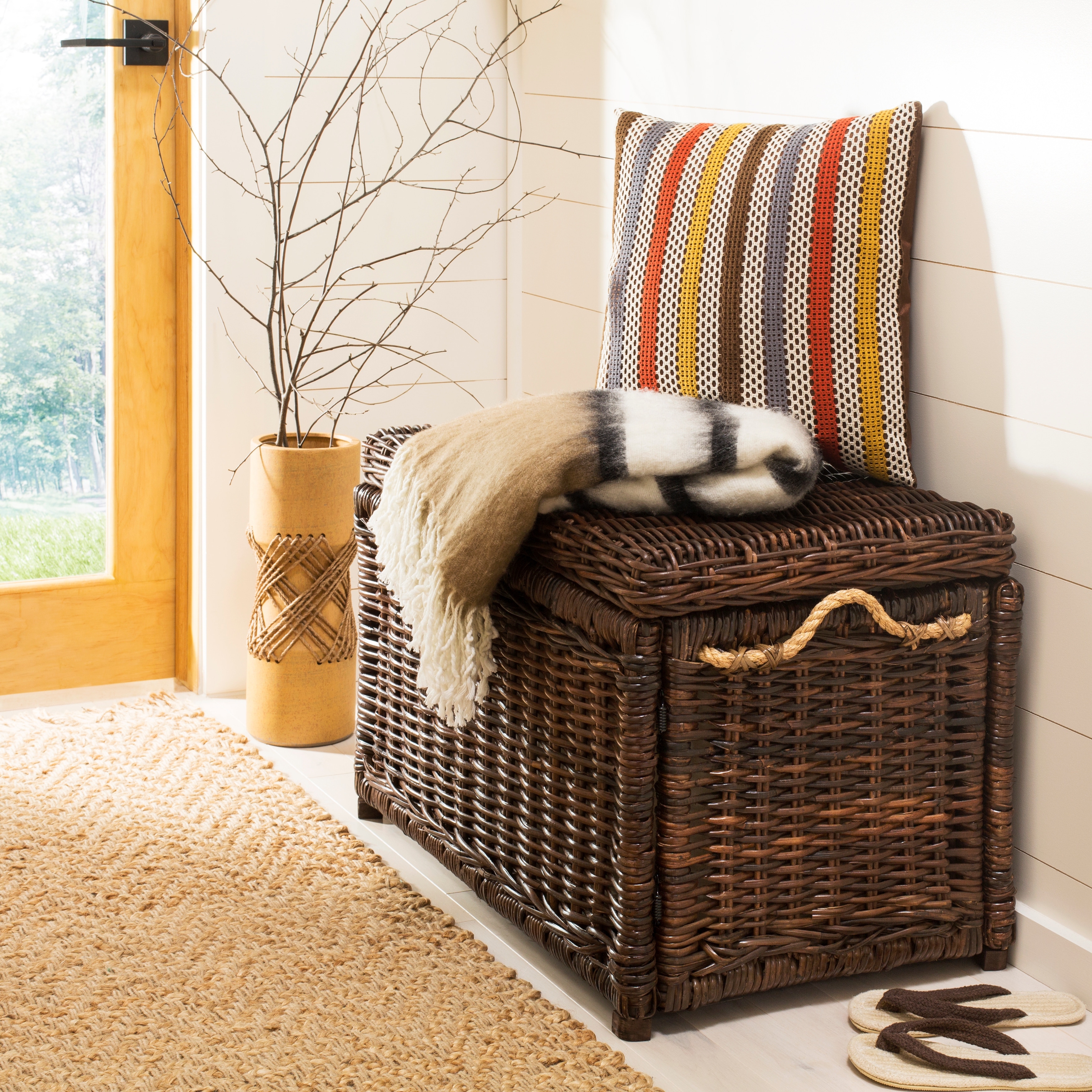 happimess Jacob 30" Wicker Storage Trunk