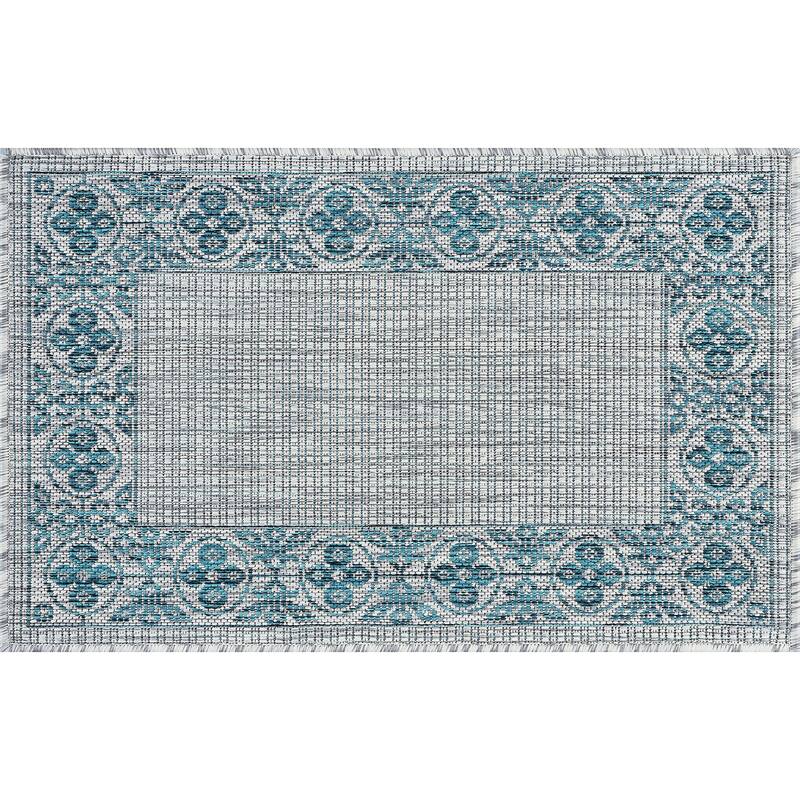 Colonnade Traditional Border Indoor/Outdoor Area Rug