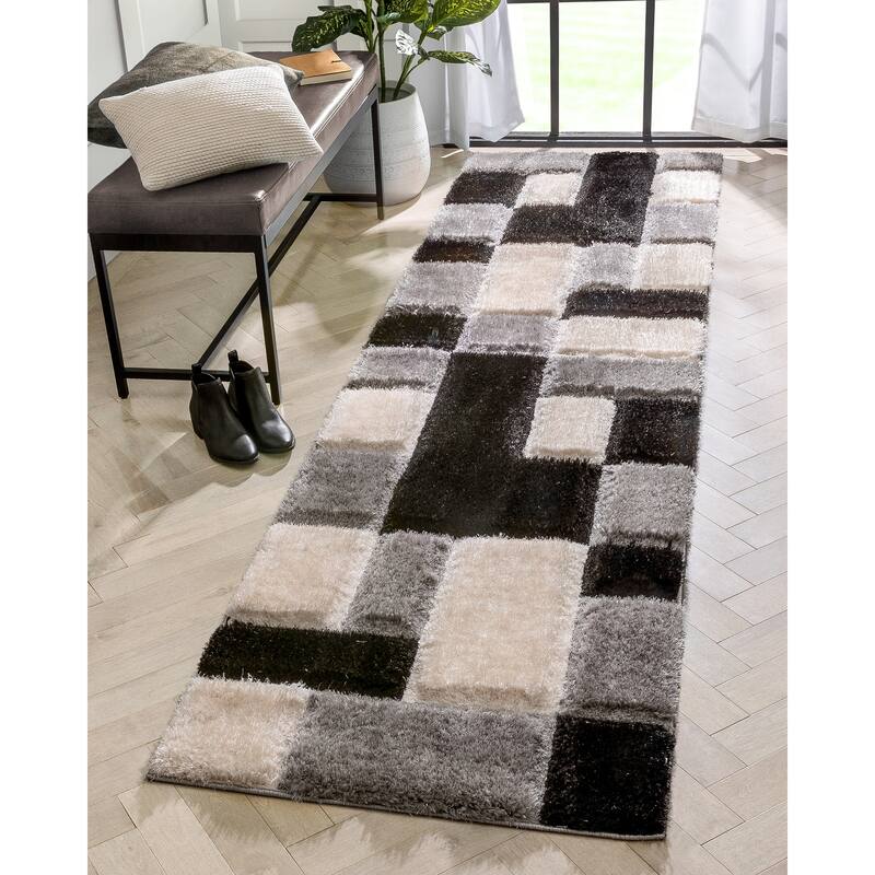 Well Woven San Francisco Escondido Geometric Shag Area Rug