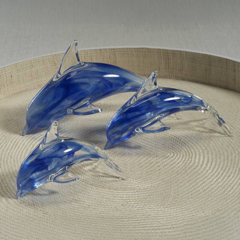 Marinella Decorative Glass Dolphin