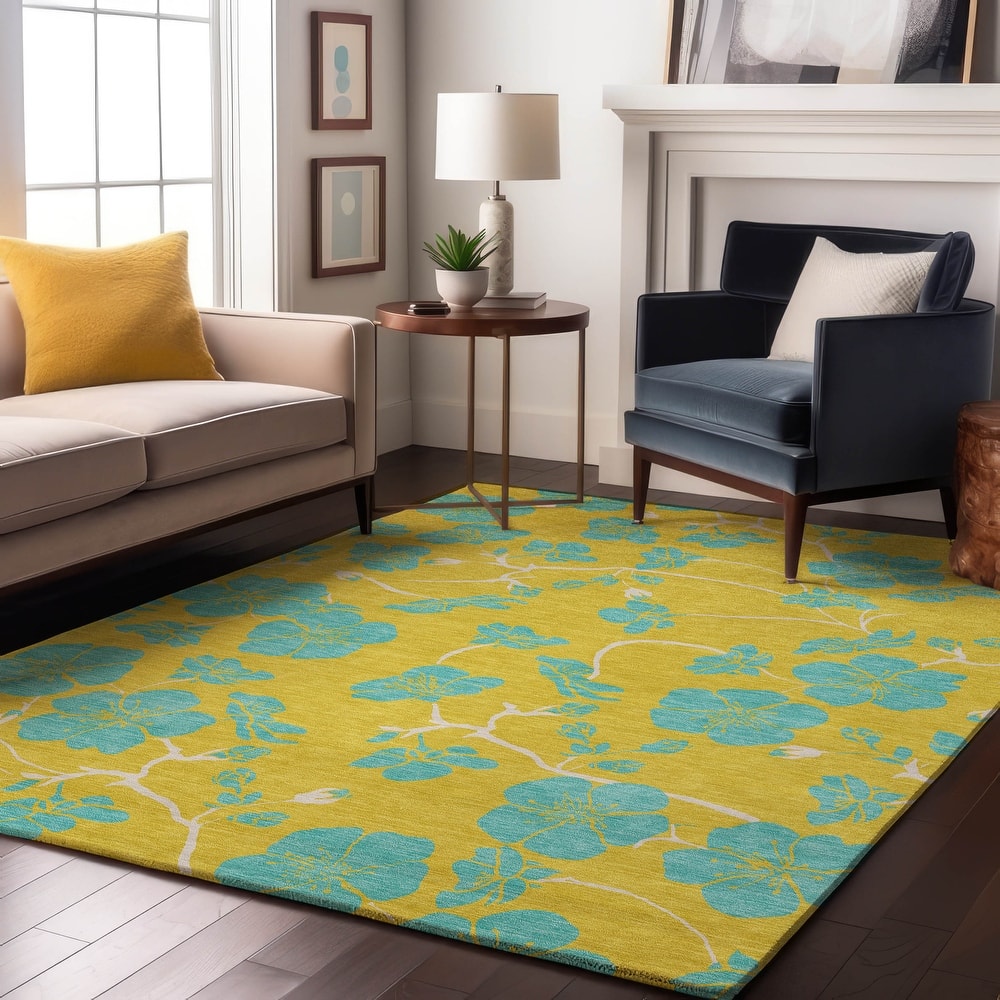 Premium Washable Super Soft Modern Floral Mayfield Rug