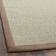 preview thumbnail 19 of 62, SAFAVIEH Natural Fiber Edle Border Sisal Rug
