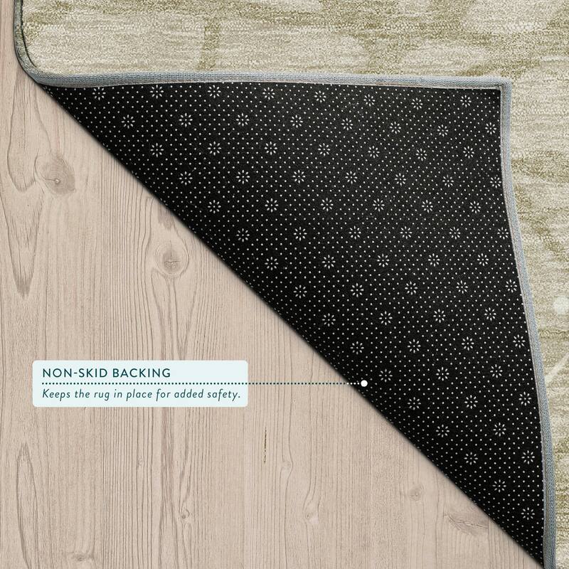 Machine Washable Indoor/ Outdoor Modern Campo Chantille Rug