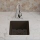 preview thumbnail 11 of 47, Lexicon Undermount Quartz 15 Inch Single Bowl Kitchen Sink Kit