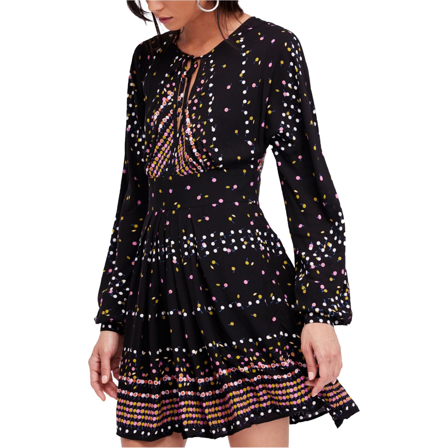 Shop Free People Womens Coryn A Line Mini Dress Black 0 Overstock 29427688 0
