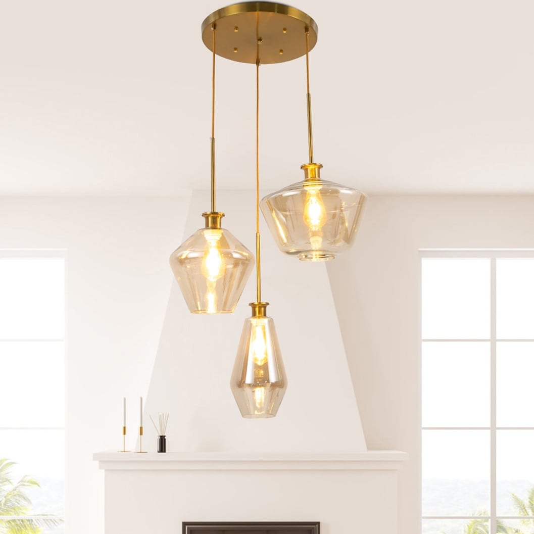 KANADEMONO Gold × Glass Ceiling Light 3 KANADEMONO Gold × Glass Ceiling Light 3