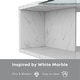 preview thumbnail 11 of 19, Kobe Modern Faux Marble Veneer Coffee Table with Shelf by Furniture of America
