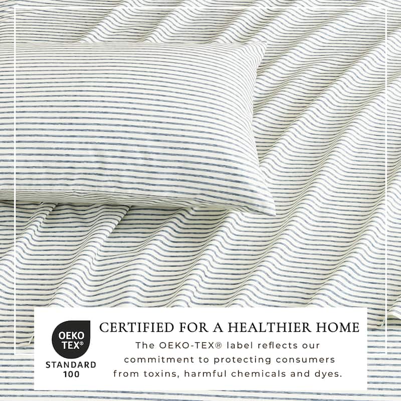 Linery & Co. Ultra-Soft Striped Brushed Microfiber Sheet Set