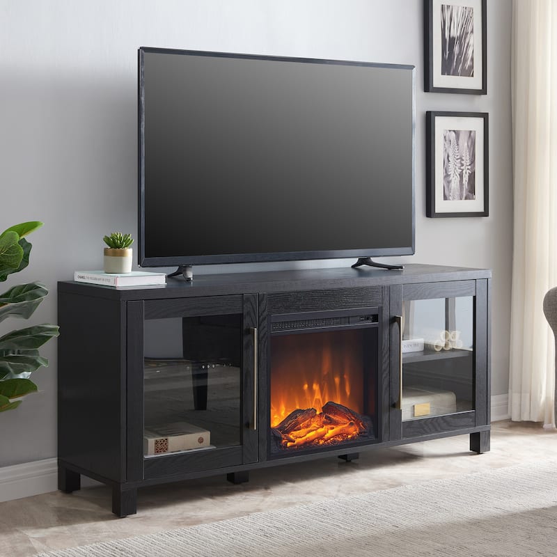 Quincy TV Stand with Fireplace Insert